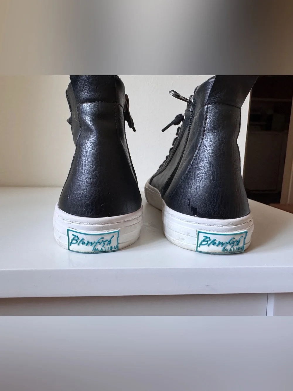 Blowfish Malibu Klaire Black High Top Sneakers Size 7